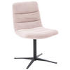 STUHL - Hellrosa/Schwarz, Design, Textil/Metall (52/88/66cm) - Dieter Knoll