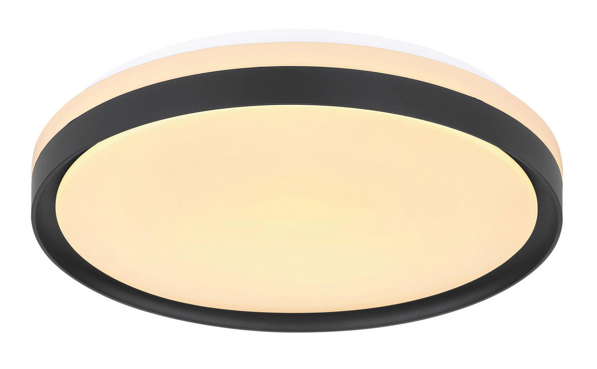 STROPNA LED-SVETILKA   //2700-6500 K/230 V/ - črna/bela, Design, kovina/umetna masa (39/8cm) - Globo