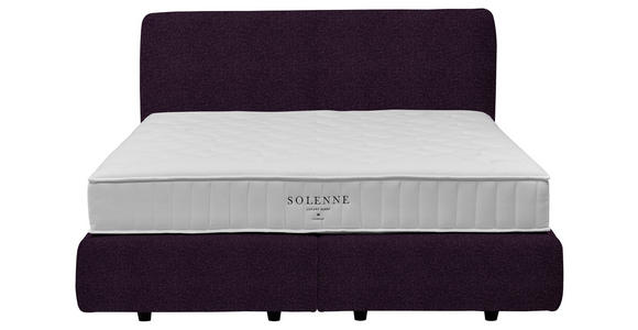 BOXSPRINGBETT 200/200 cm  in Violett  - Violett/Schwarz, Design, Kunststoff/Textil (200/200cm) - Johann Jakob