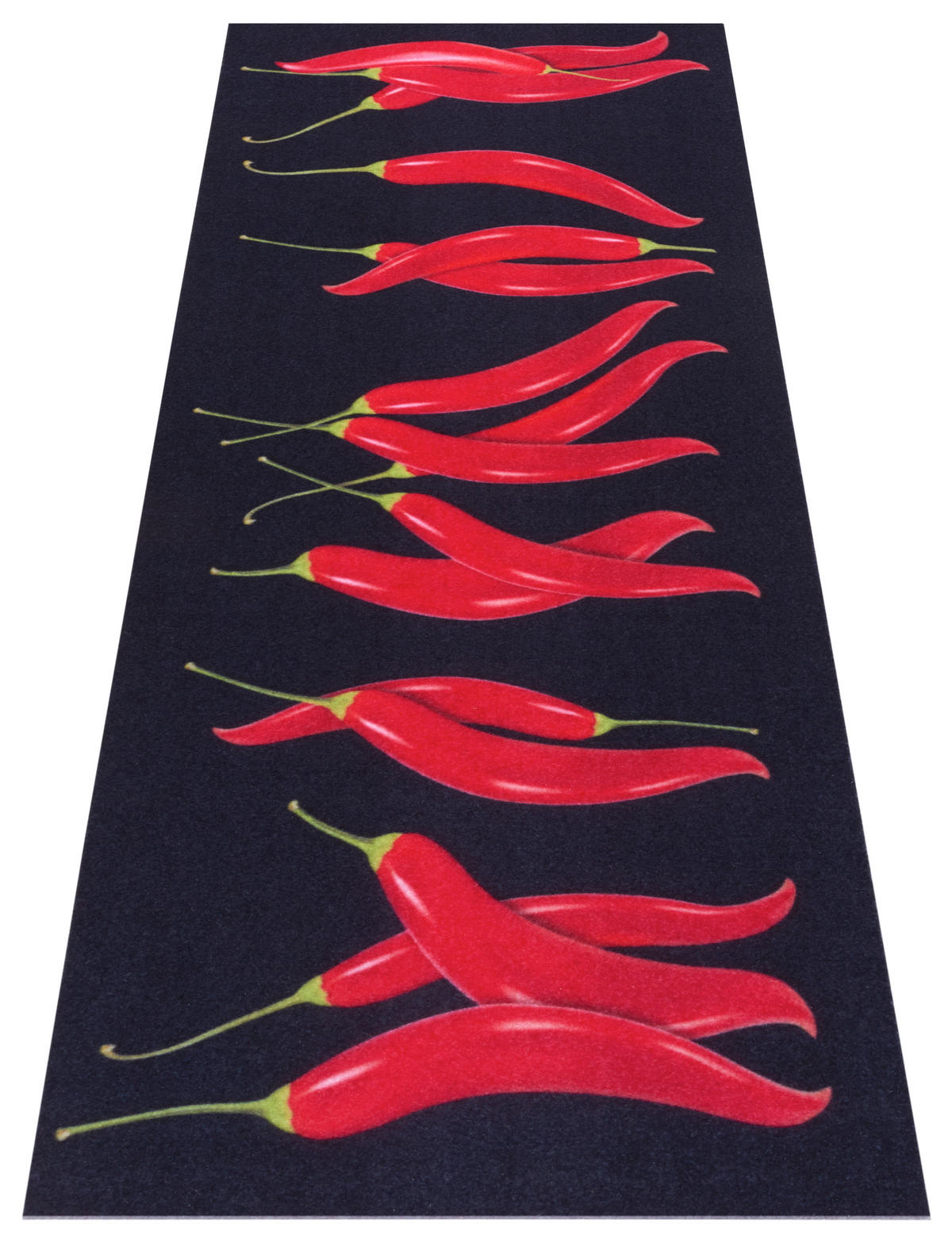 KÜCHENLÄUFER 50/150 cm Cook & Clean Rot, Schwarz  - Rot/Schwarz, Design, Kunststoff (50/150cm)