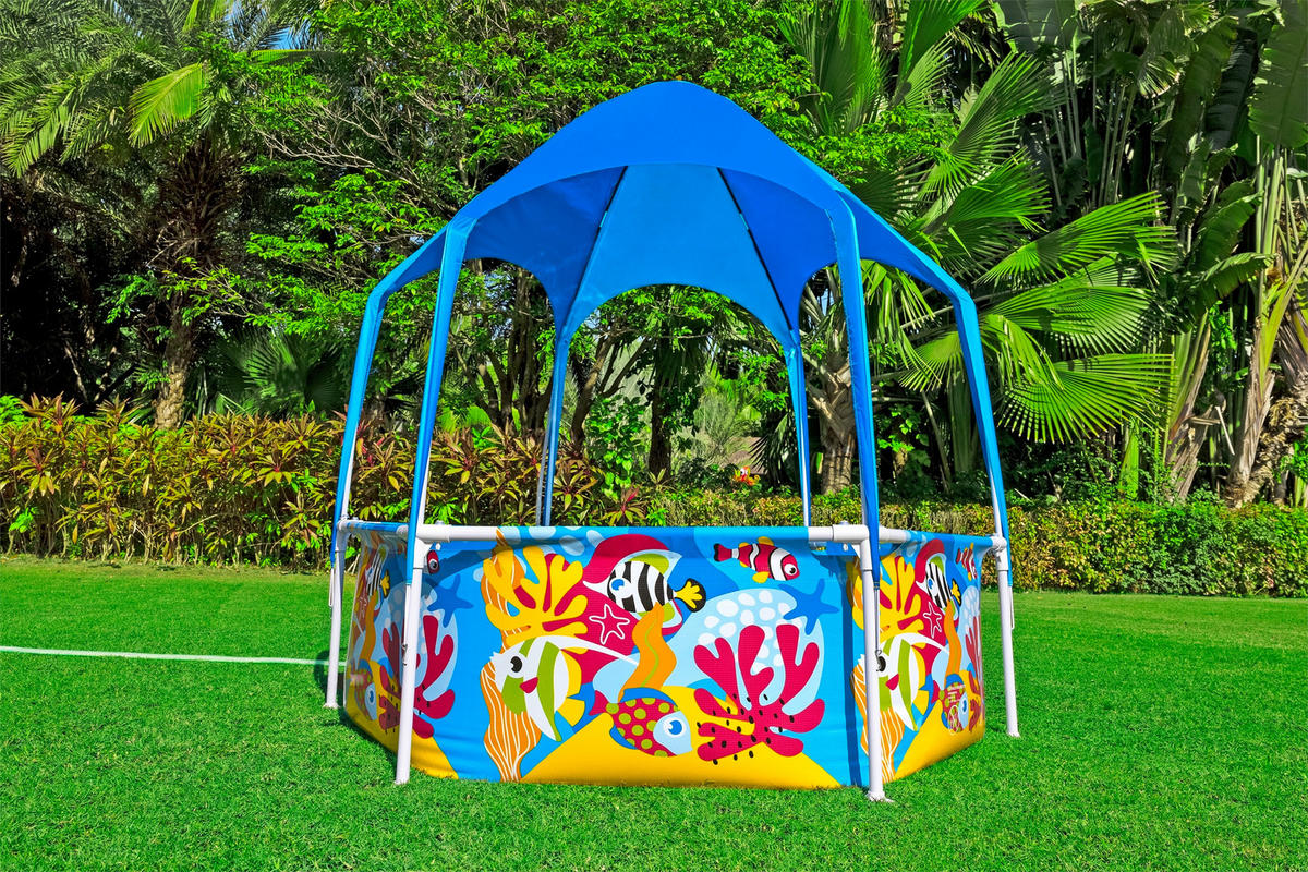 DĚTSKÝ BAZÉNEK 183/51 cm - vícebarevná, Basics, kov/plast (183/51cm) - Bestway