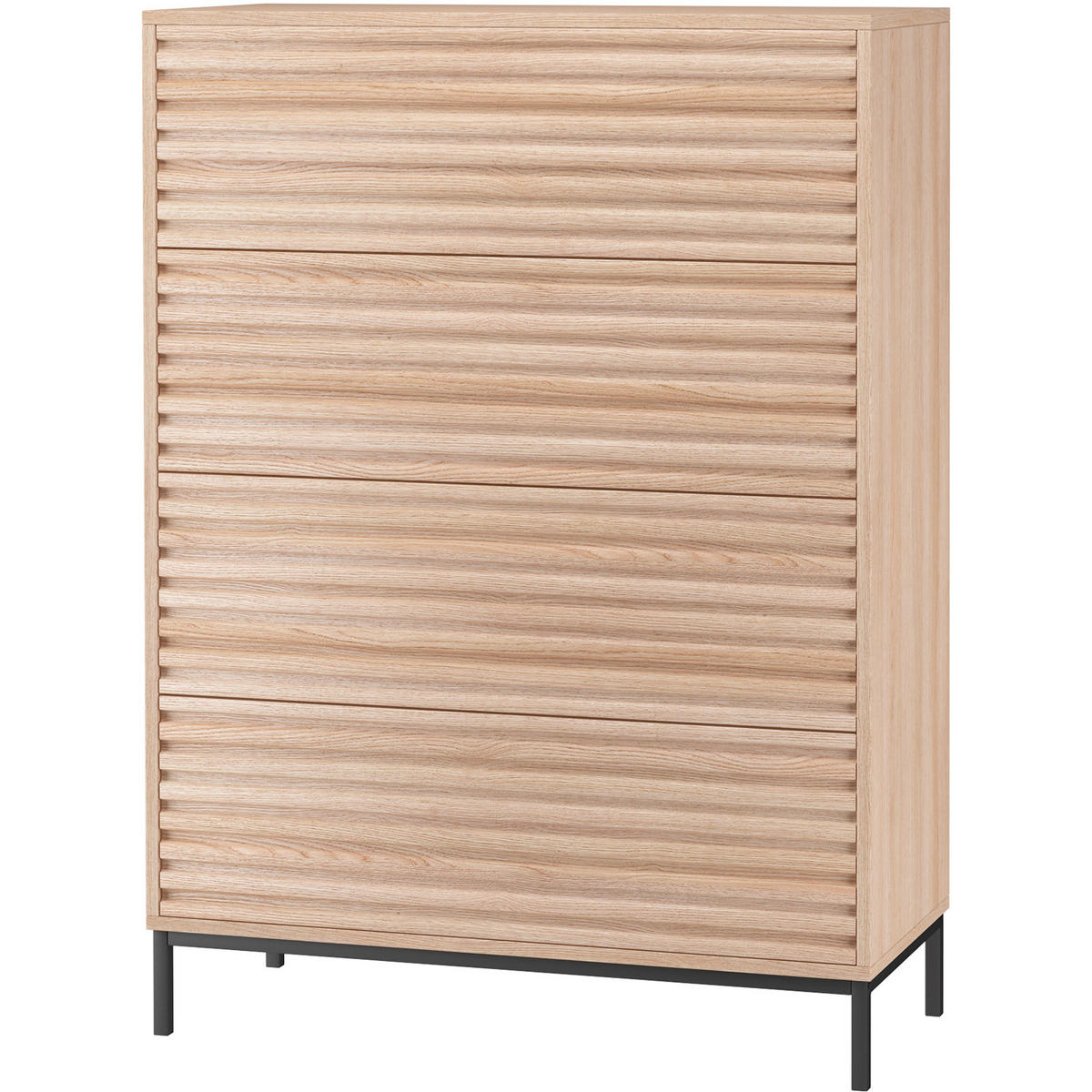 HIGHBOARD  in  - Naturfarben, Design, Holzwerkstoff/Metall (80/110/35cm) - MID.YOU