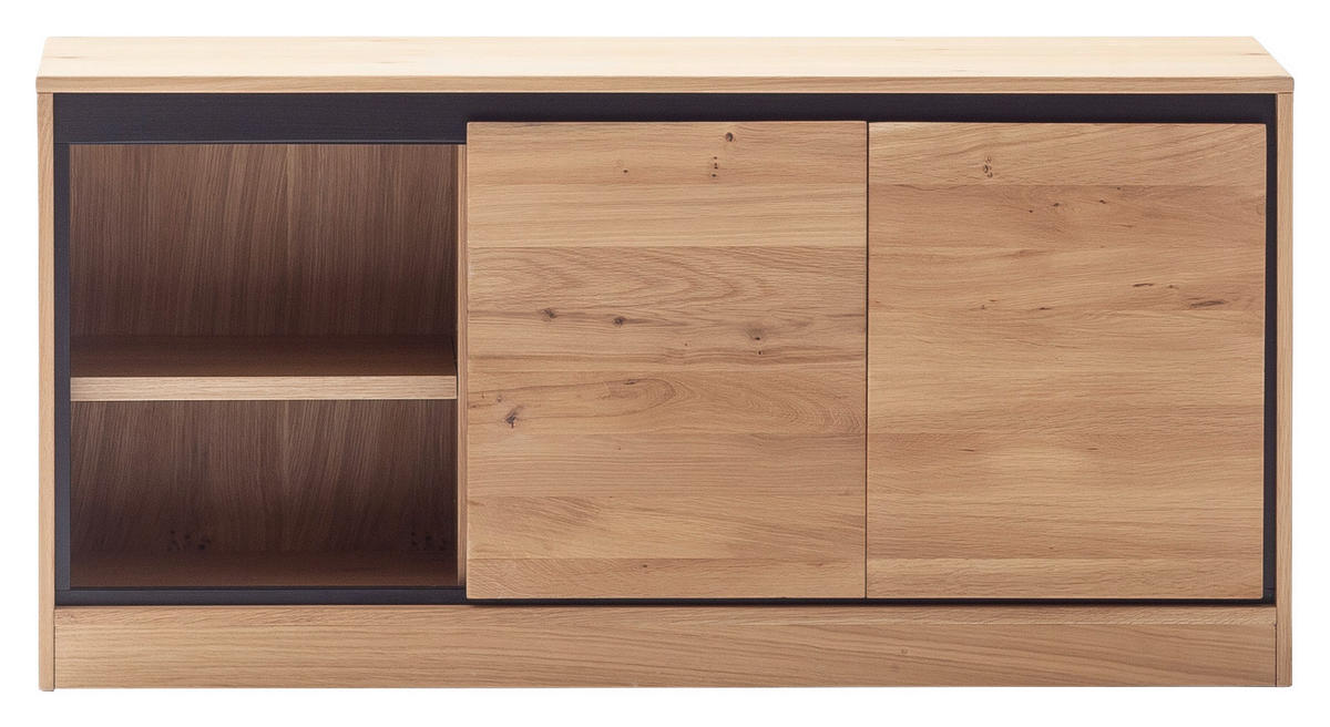 LOWBOARD  in 120/58/44 cm  - Eiche Bianco, KONVENTIONELL, Holz/Holzwerkstoff (120/58/44cm) - Linea Natura