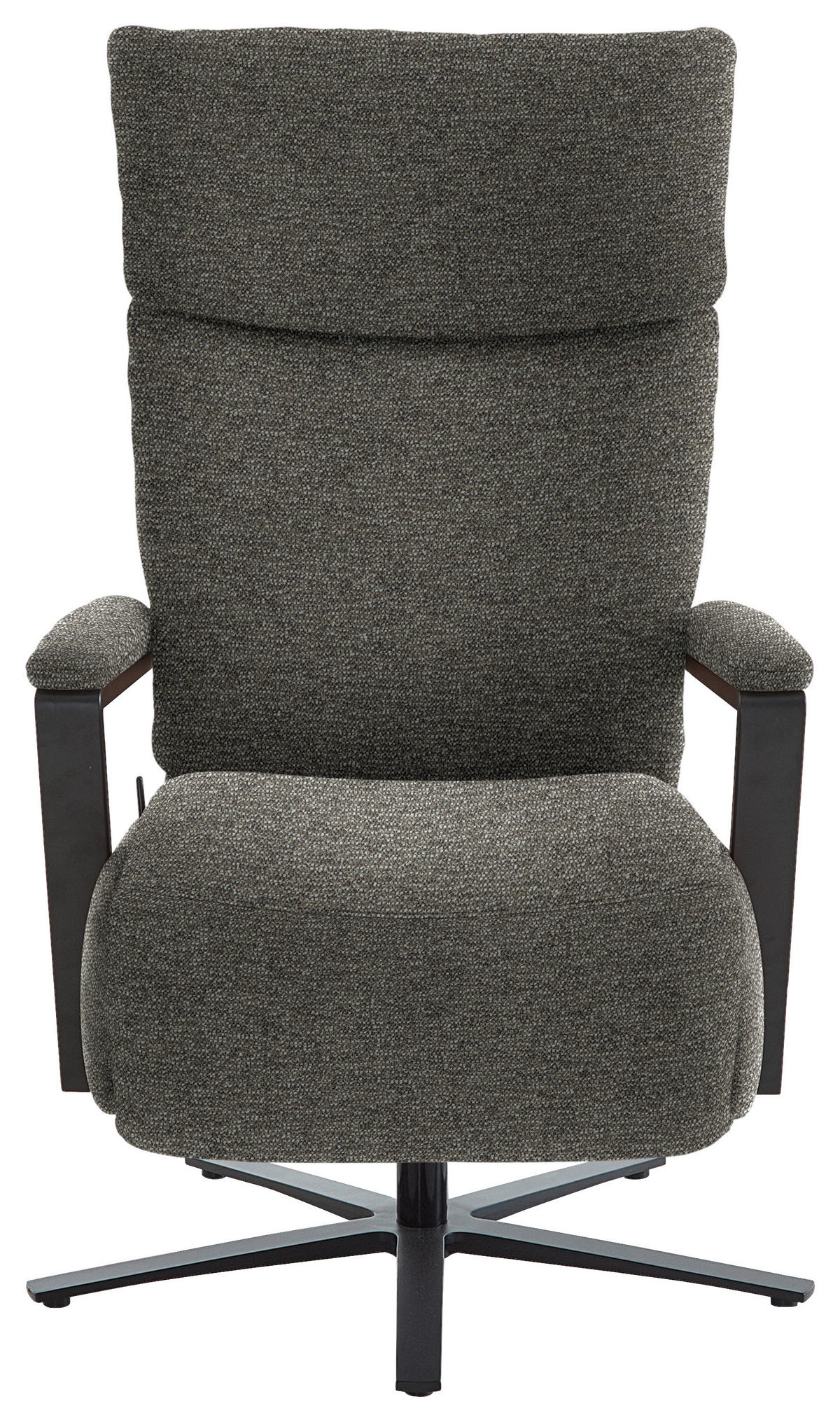 RELAXSESSEL in Textil Graubraun  - Graubraun/Schwarz, Design, Textil/Metall (68/117/85cm) - Cantus