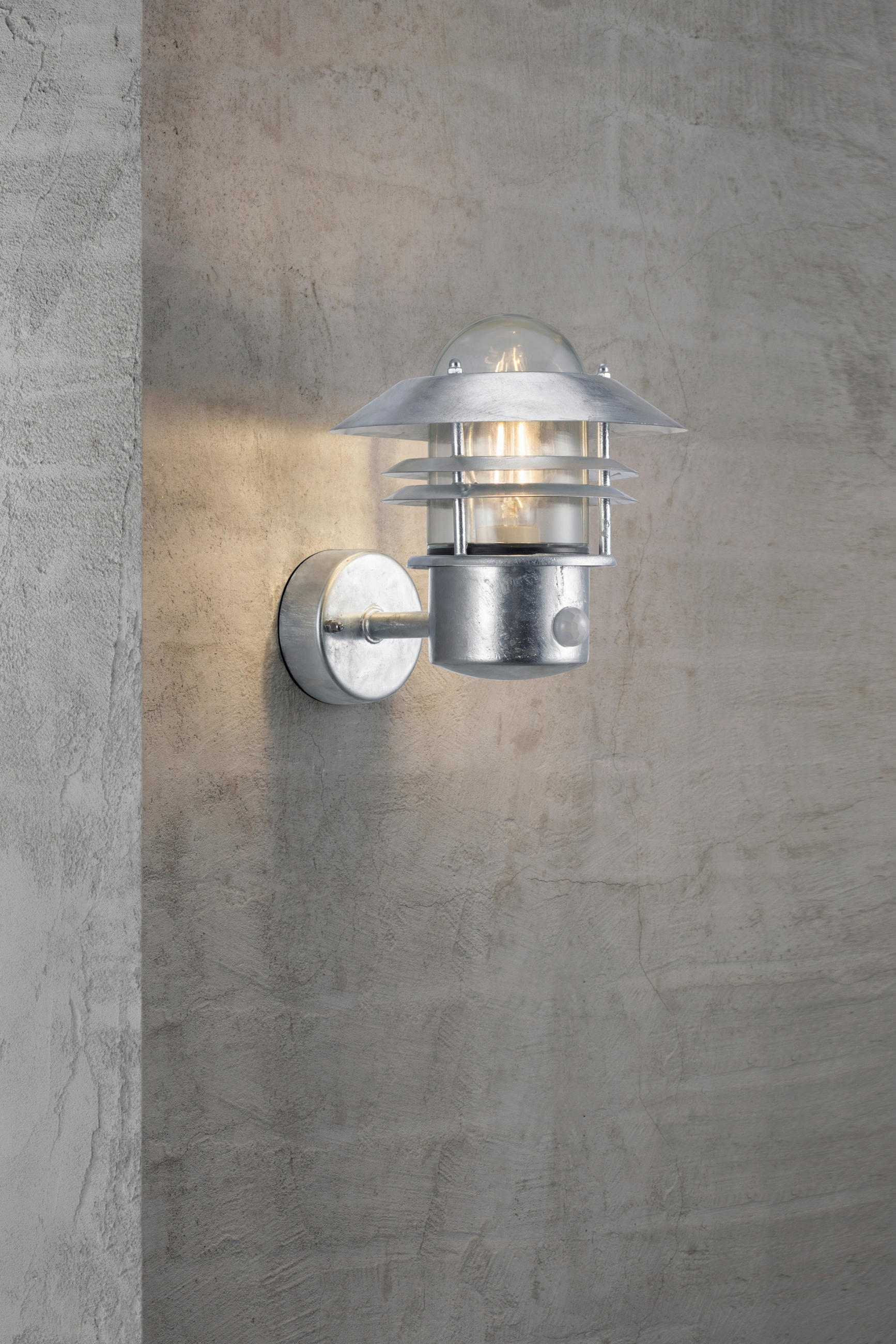 AUßENWANDLEUCHTE 25/23 cm   - Zinkfarben, KONVENTIONELL, Metall (25/23cm) - Nordlux