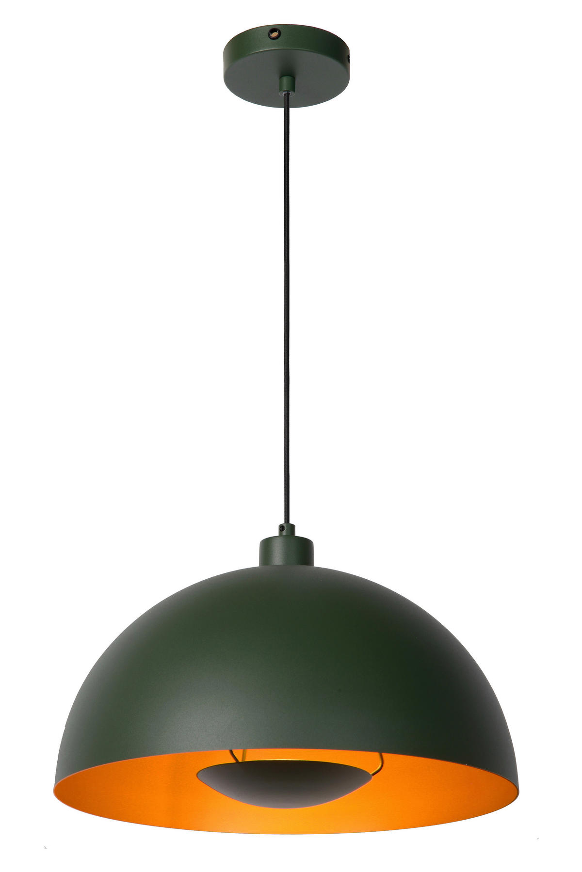 HÄNGELEUCHTE 40/150 cm  - Messingfarben/Grün, Design, Metall (40/150cm) - Lucide