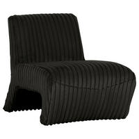 SESSEL in Cord Anthrazit  - Anthrazit/Schwarz, Konventionell, Kunststoff/Textil (68/72/89cm) - MID.YOU