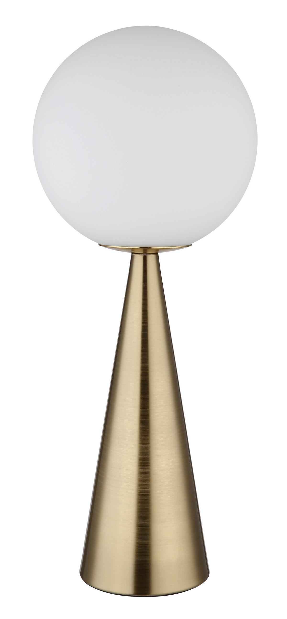 TISCHLEUCHTE - Messingfarben, Konventionell, Glas/Metall (20/49,5cm) - Globo