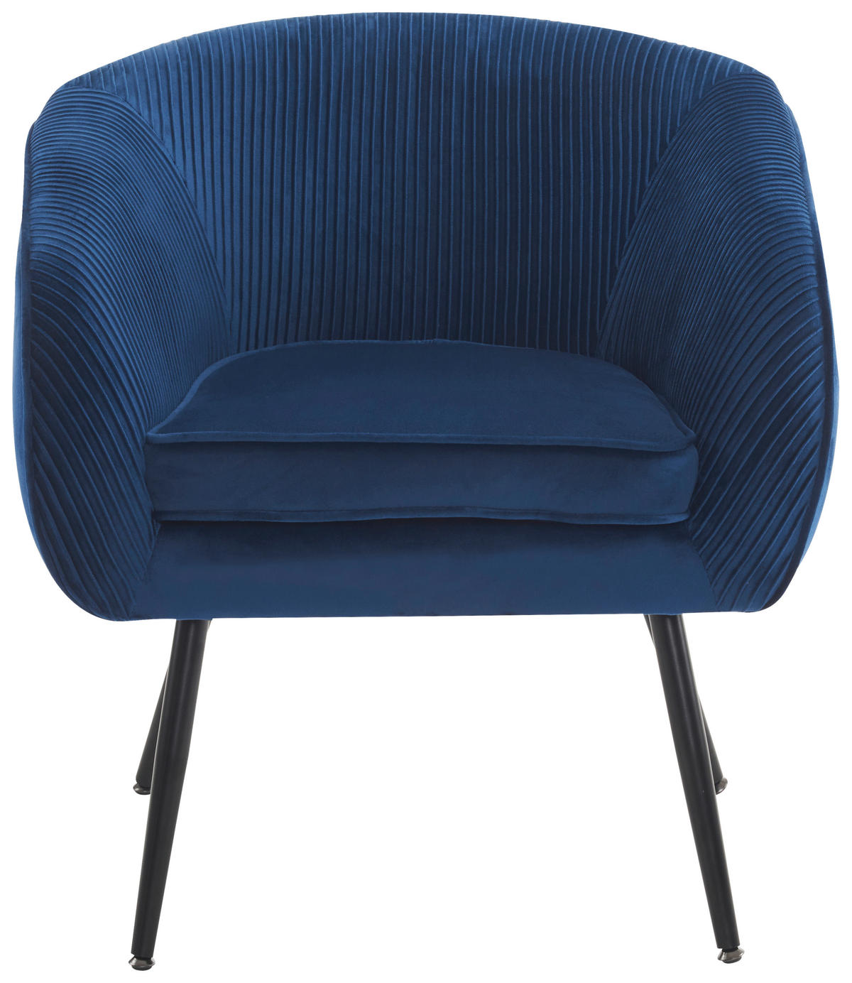 KRESLO, textil, modrá - čierna/modrá, Modern, kov/textil (69/75/65cm) - P & B
