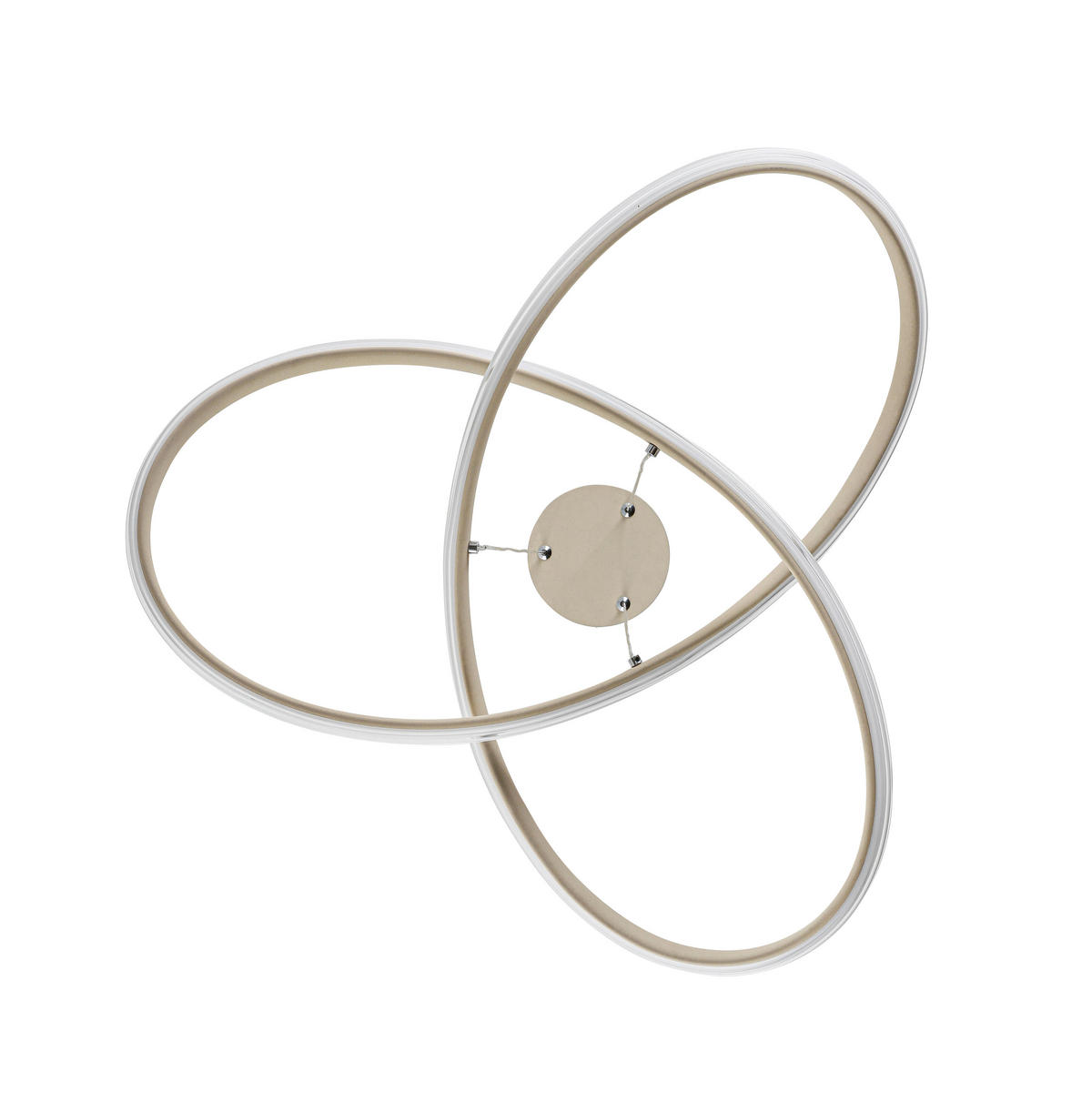 LAMPĂ SUSPENDATĂ CU LED 55/120 cm  - culoare crom/nisipiu, Design, plastic/metal (55/120cm) - Novel