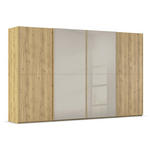 SCHWEBETÜRENSCHRANK 360/223/68 cm 4-türig Eichefarben, Fango  - Fango/Eichefarben, Design, Glas/Holz (360/223/68cm) - Novel