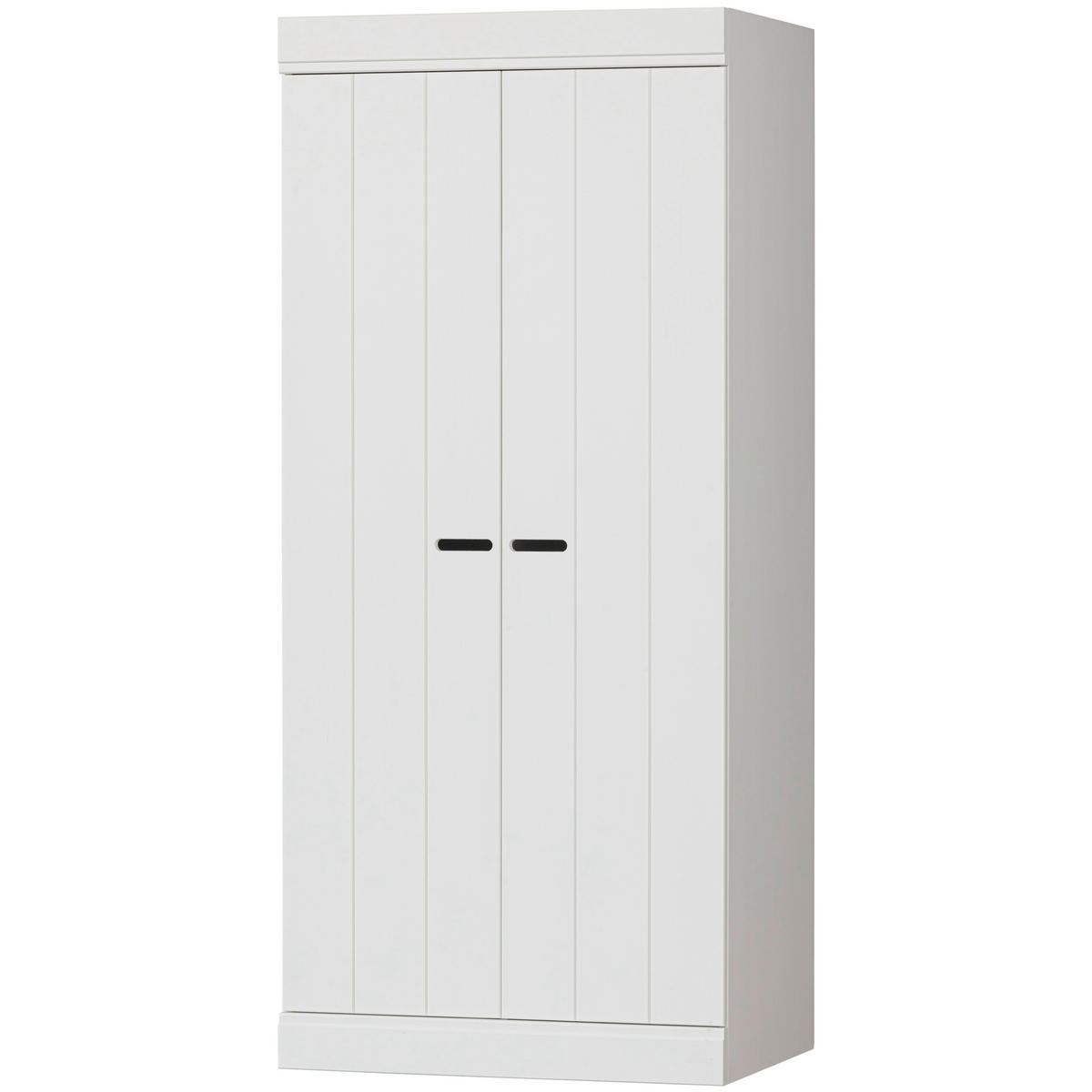 DREHTÜRENSCHRANK 77/175/56 cm,  in Weiß, 2-türig  - Weiß, Design, Holz/Holzwerkstoff (77/175/56cm) - Livetastic