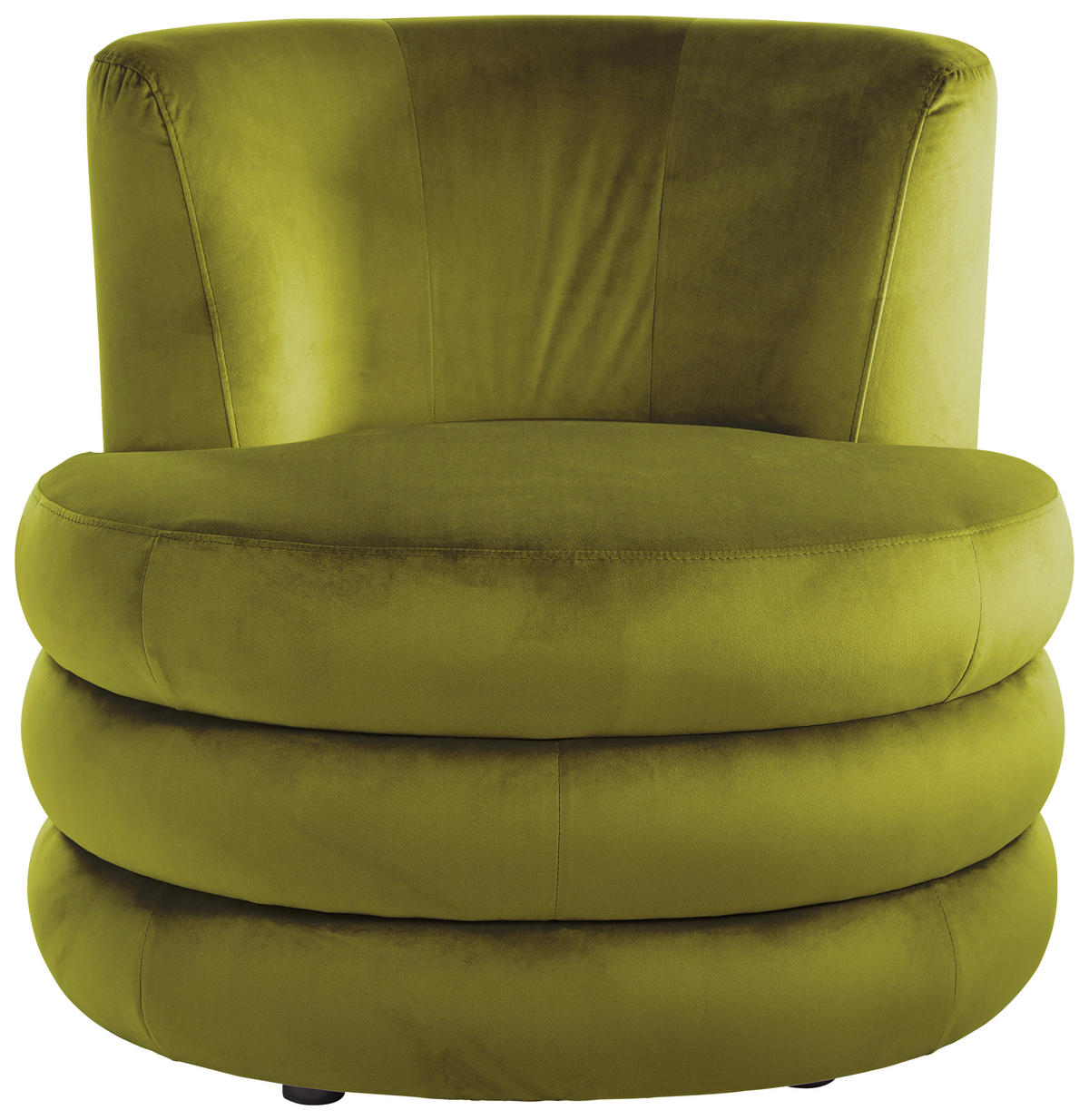 DESIGNSESSEL Flachgewebe Olivgrün    - Edelstahlfarben/Olivgrün, Trend, Textil/Metall (90/82/85cm) - Livetastic
