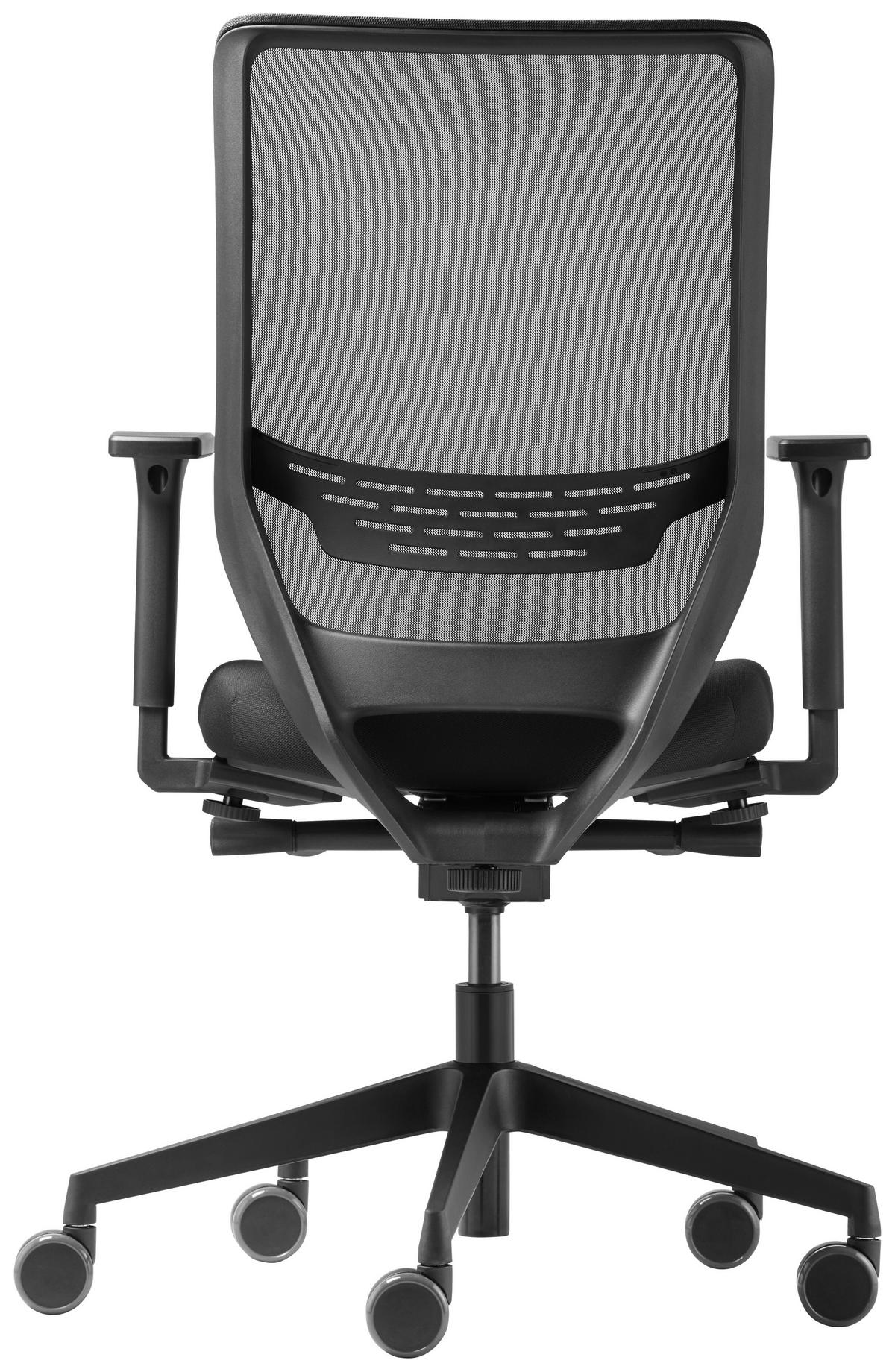 DREHSTUHL Flachgewebe Schwarz, Graphitfarben  - Schwarz/Graphitfarben, Basics, Kunststoff/Textil (69/110/69cm) - Dauphin