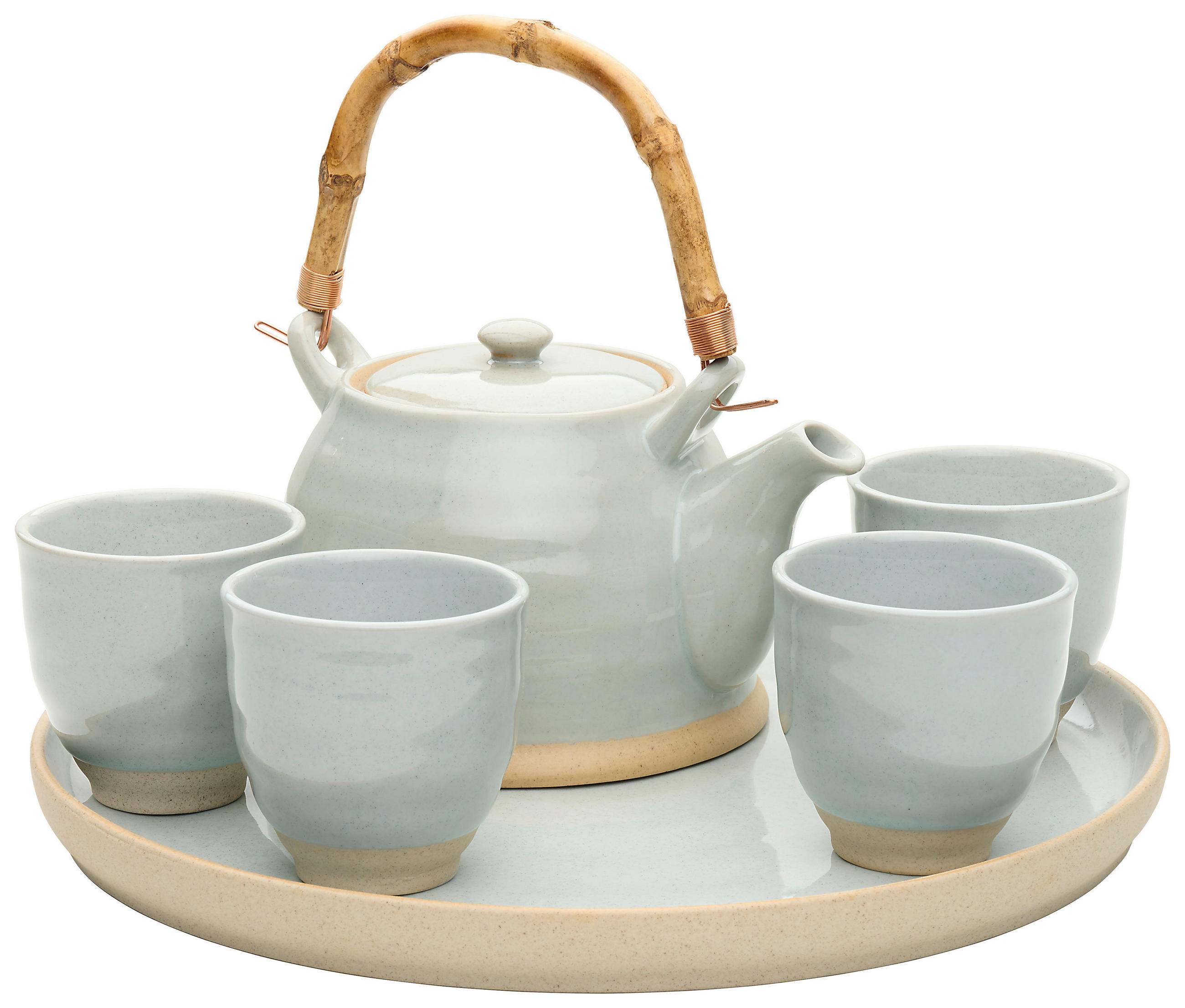 TEÁSKÉSZLET  - világoskék, Lifestyle, természetes anyagok/fém - Landscape