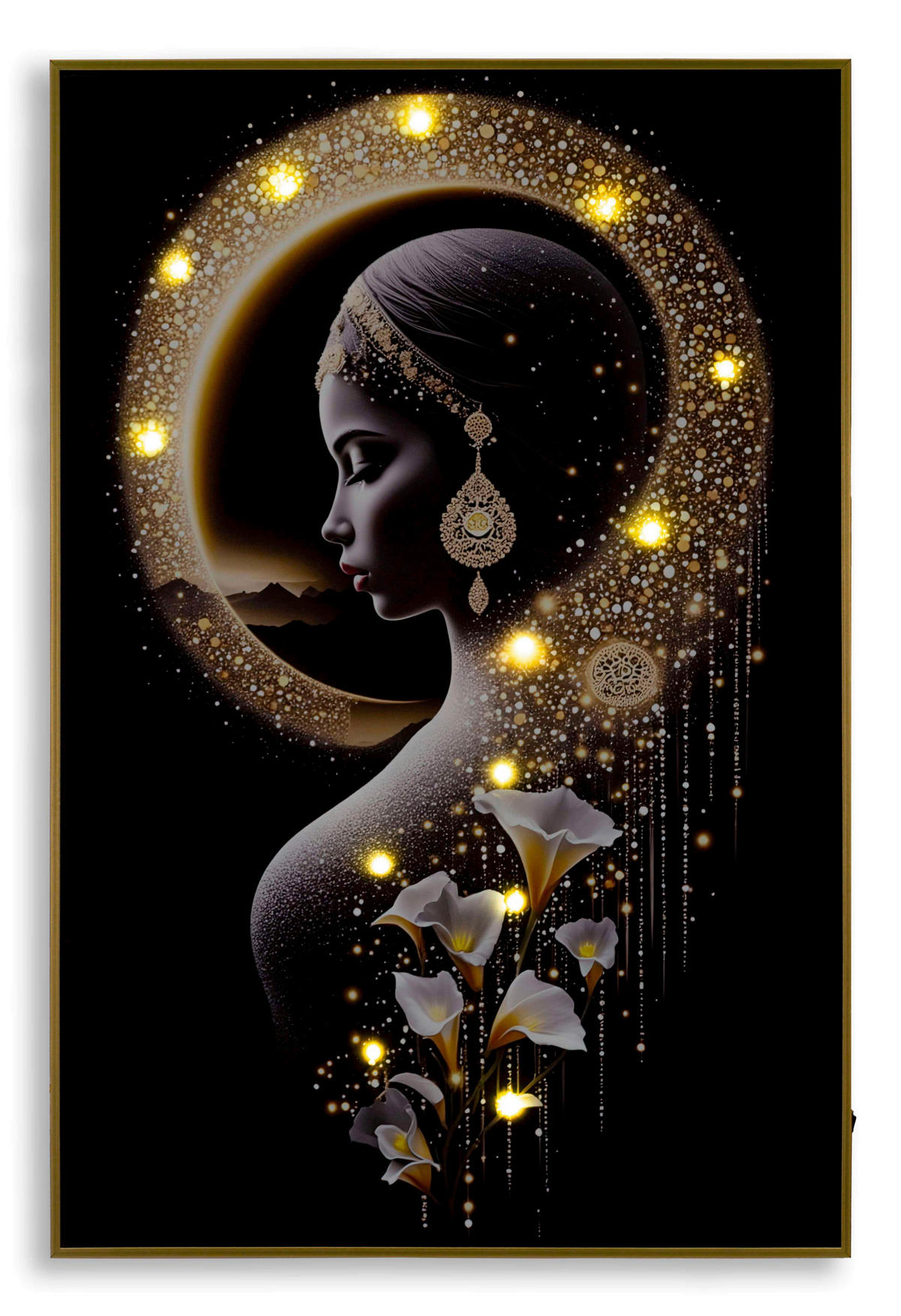 LEINWANDBILD  - Goldfarben, Basics, Holz/Kunststoff (60/90/3.5cm)