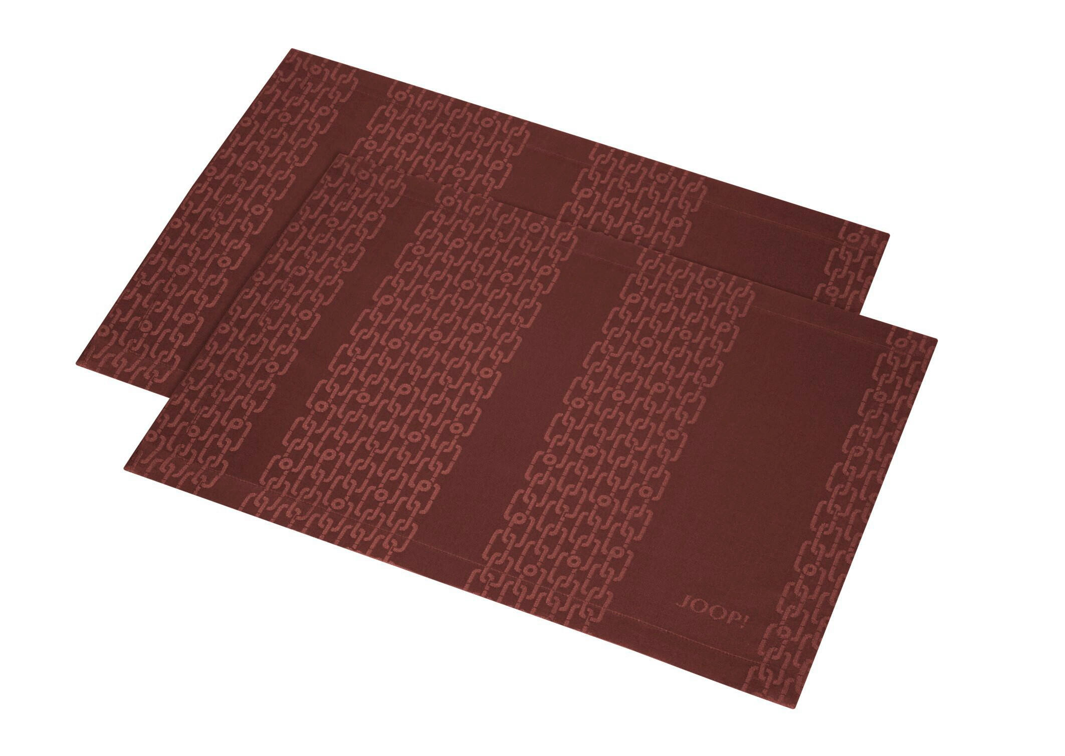 Platzset 2er-Set Textil Flachgewebe Rot, Rotbraun  - Rotbraun/Rot, Basics, Textil (36/48cm) - Joop!