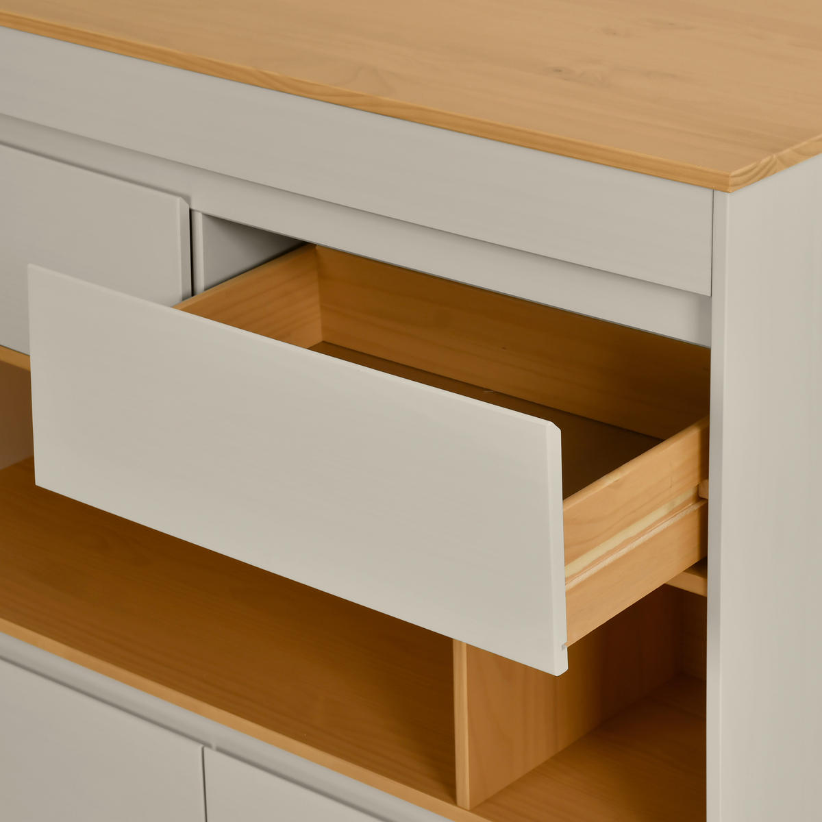 KÜCHENINSEL 125/96,6/60 cm  in Beige, Hellbraun  - Hellbraun/Beige, Design, Holz (125/96,6/60cm) - Livetastic