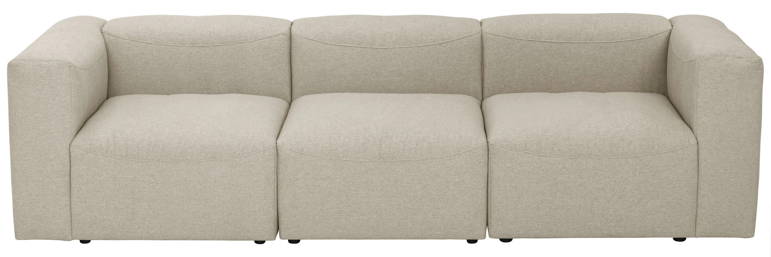 3-sitzer-sofa Lena Mit Armlehnen, Creme