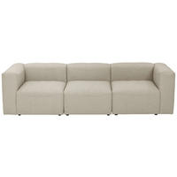 3-SITZER-SOFA  in Creme  - Creme, Design, Kunststoff/Textil (275/73/100cm) - Max Winzer