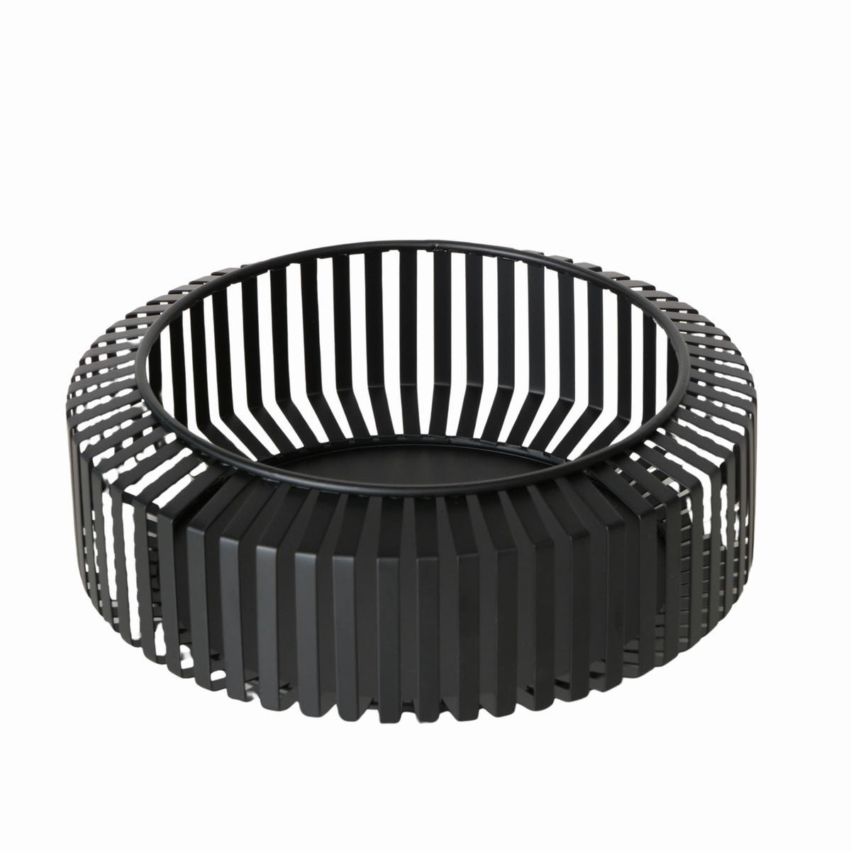 DEKORAČNÍ MISKA - černá, Basics, kov (24/24/9cm)
