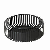 DEKORAČNÍ MISKA - černá, Basics, kov (24/24/9cm)