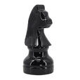 SCHACHFIGUR - Schwarz Hochglanz, LIFESTYLE, Kunststoff (10,5/22cm) - Ambia Home