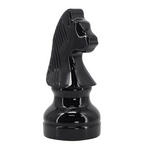 SCHACHFIGUR - Schwarz Hochglanz, LIFESTYLE, Kunststoff (10,5/22cm) - Ambia Home