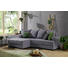 WOHNLANDSCHAFT in Textil Grau - Schwarz/Grau, KONVENTIONELL, Holz/Textil (148/238cm) - Carryhome WOHNLANDSCHAFT in Textil Grau - Schwarz/Grau, KONVENTIONELL, Holz/Textil (148/238cm) - Carryhome