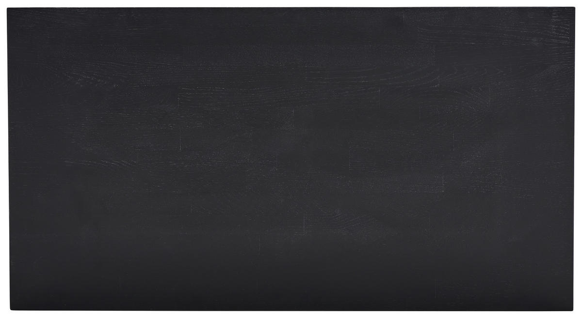 COUCHTISCH Eiche massiv Schwarz  - Schwarz, KONVENTIONELL, Holz (110/46/60cm) - MID.YOU
