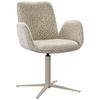 ARMLEHNSTUHL  in Eisen Mikrofaser  - Taupe/Schwarz, Design, Textil/Metall (62/85,5/61,5cm) - Lomoco