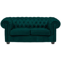 CHESTERFIELD SOFA šumsko zelena  - šumsko zelena/vendž, Lajfstajl, tekstil/drvo (180/76,5/96cm) - Landscape