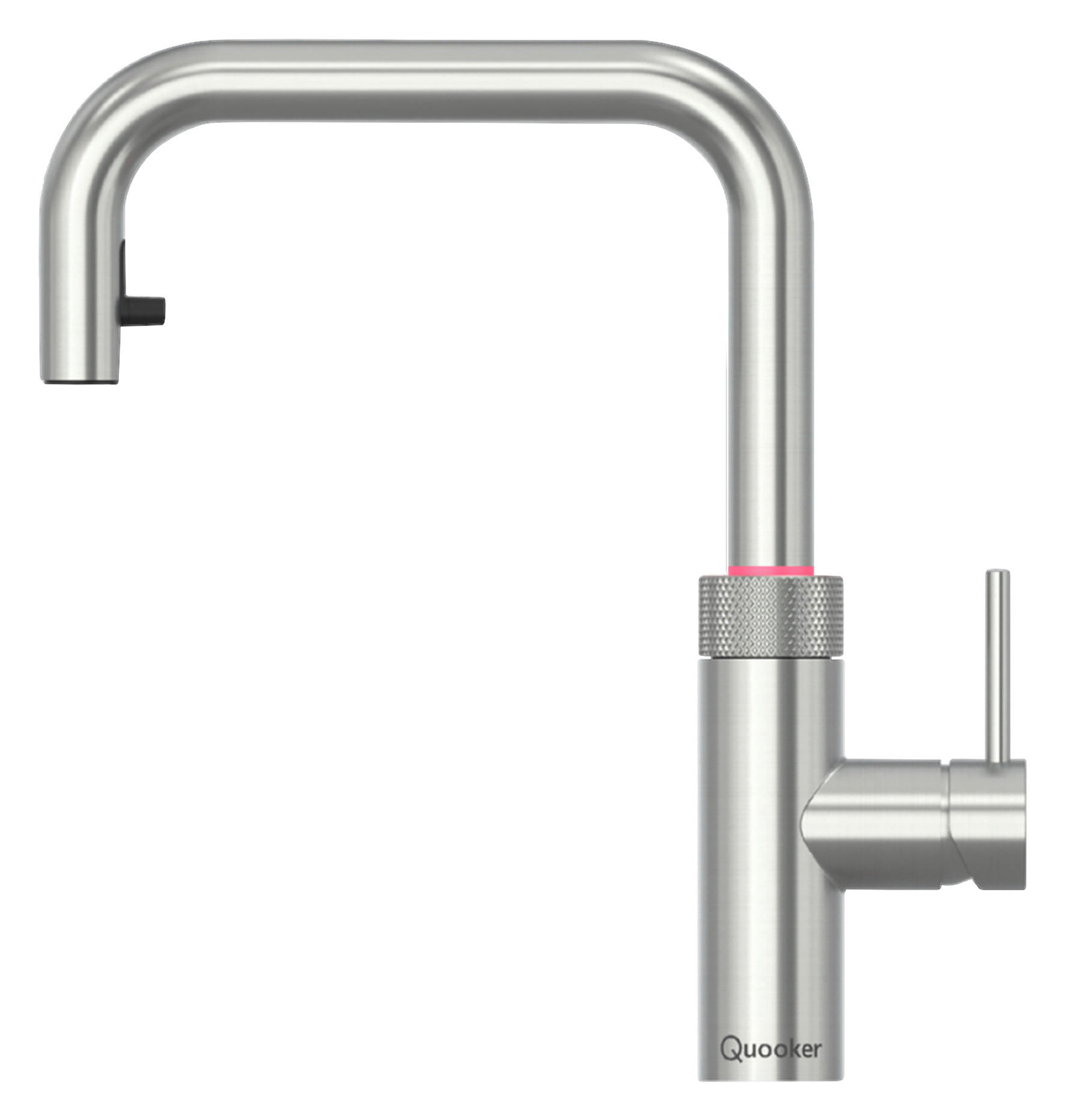 KÜCHENARMATUR Flex Square  - Edelstahlfarben, Basics, Metall (4/33/25,6cm) - Quooker