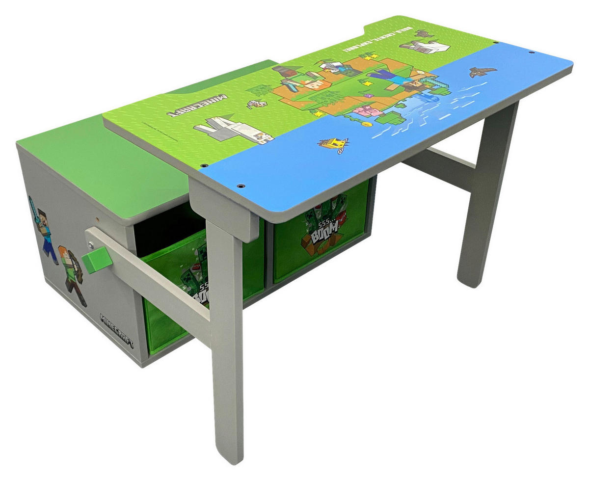KINDERSITZBANK - Multicolor, MODERN, Holzwerkstoff/Textil (65,4/60/35cm) - Minecraft
