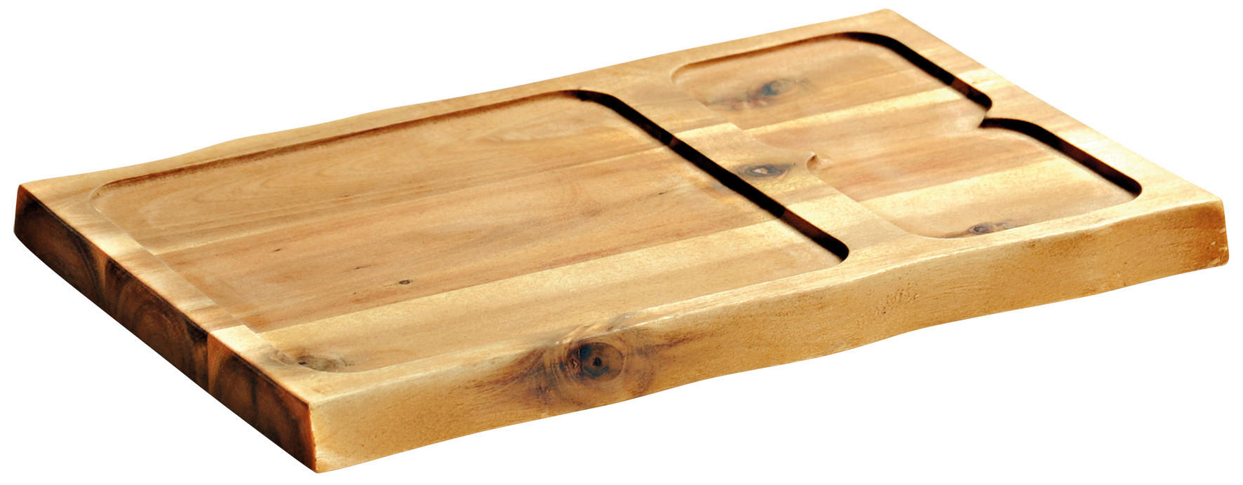SERVIERBRETT Holz Akazie  - Akaziefarben, Basics, Holz (37,50/24/1,80cm) - Kesper