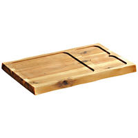 SERVIERBRETT Holz Akazie  - Akaziefarben, Basics, Holz (37,50/24/1,80cm) - Kesper
