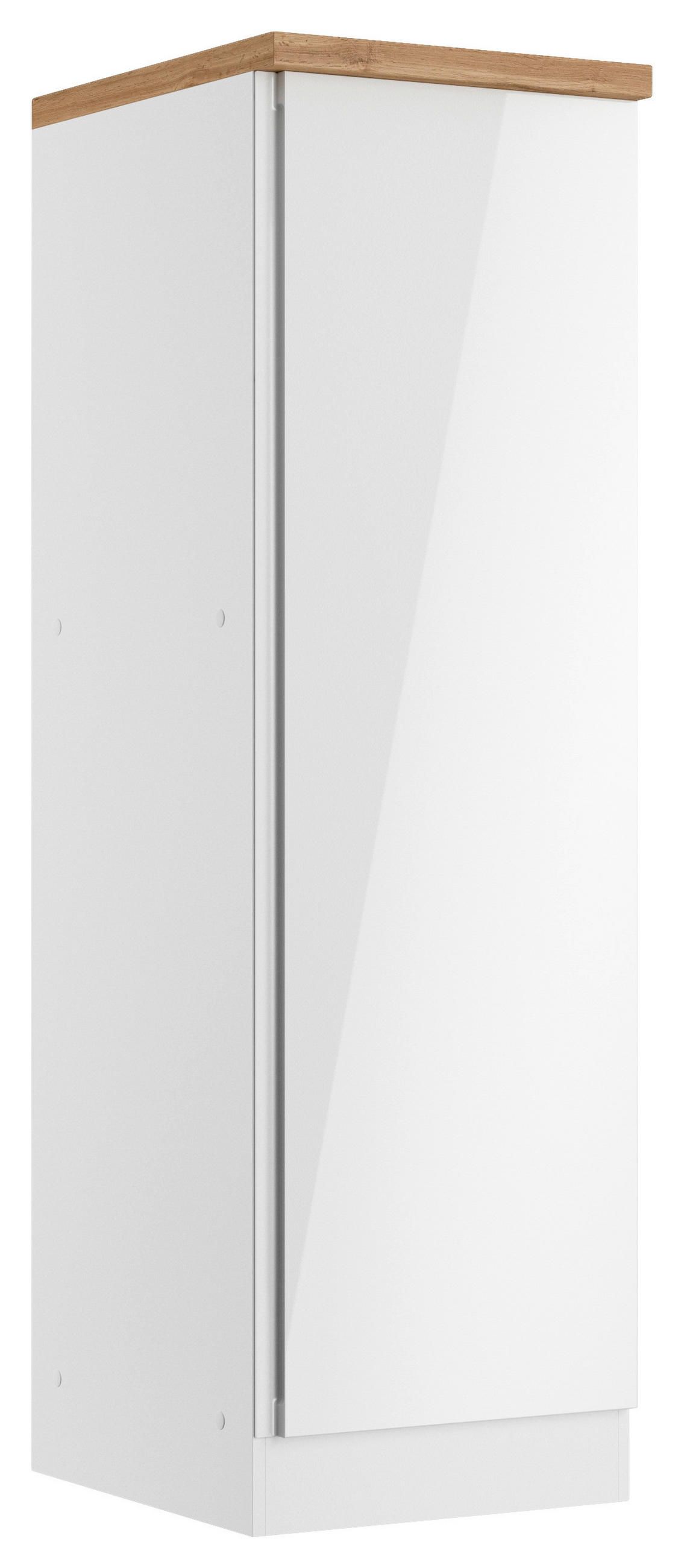 APOTHEKERSCHRANK 50/166/60 cm  in Weiß, Eiche Wotan, Weiß Hochglanz  - Weiß Hochglanz/Eiche Wotan, LIFESTYLE, Holzwerkstoff (50/166/60cm) - Held