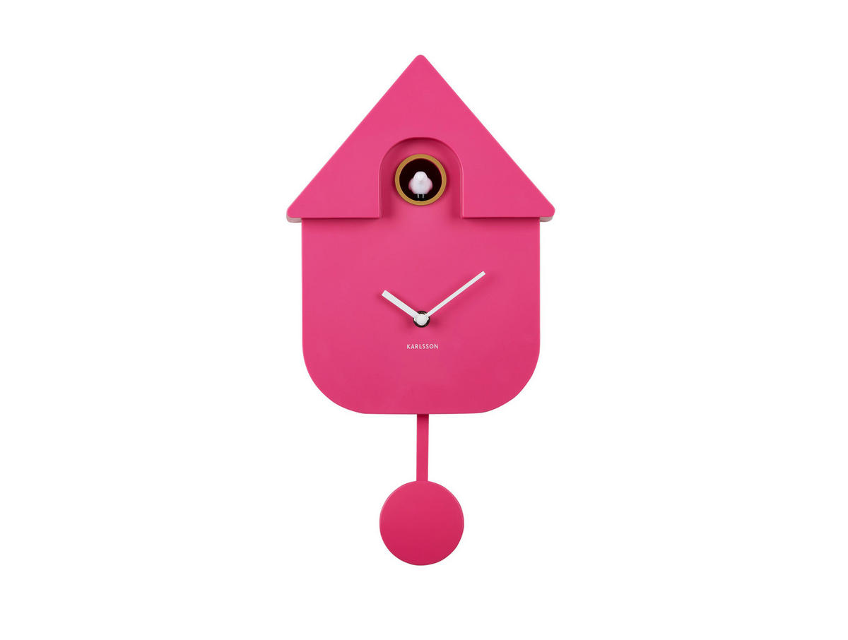 WANDUHR 21,5/41/8,5 cm   - Pink, KONVENTIONELL, Kunststoff (21,5/41/8,5cm) - Karlsson