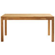ESSTISCH in Holz 160/90/75 cm  - Wildeiche, Natur, Holz (160/90/75cm) - Carryhome