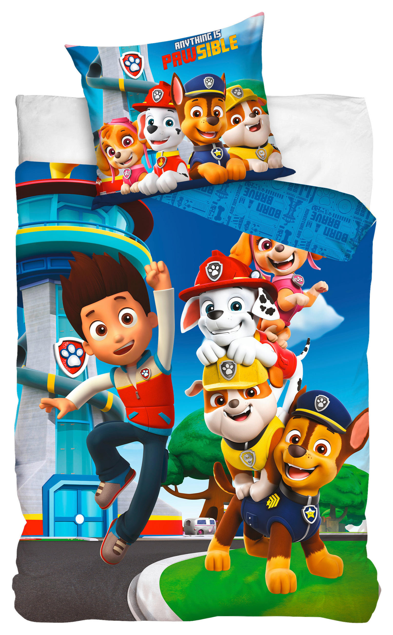 Bettwäsche 70x90 cm Paw Patrol Renforce
