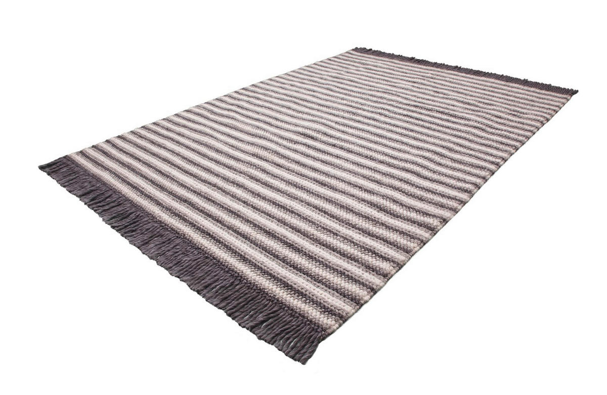 WEBTEPPICH 120/170 cm Naturfarben, Anthrazit  - Anthrazit/Naturfarben, Basics, Textil (120/170cm) - Novel