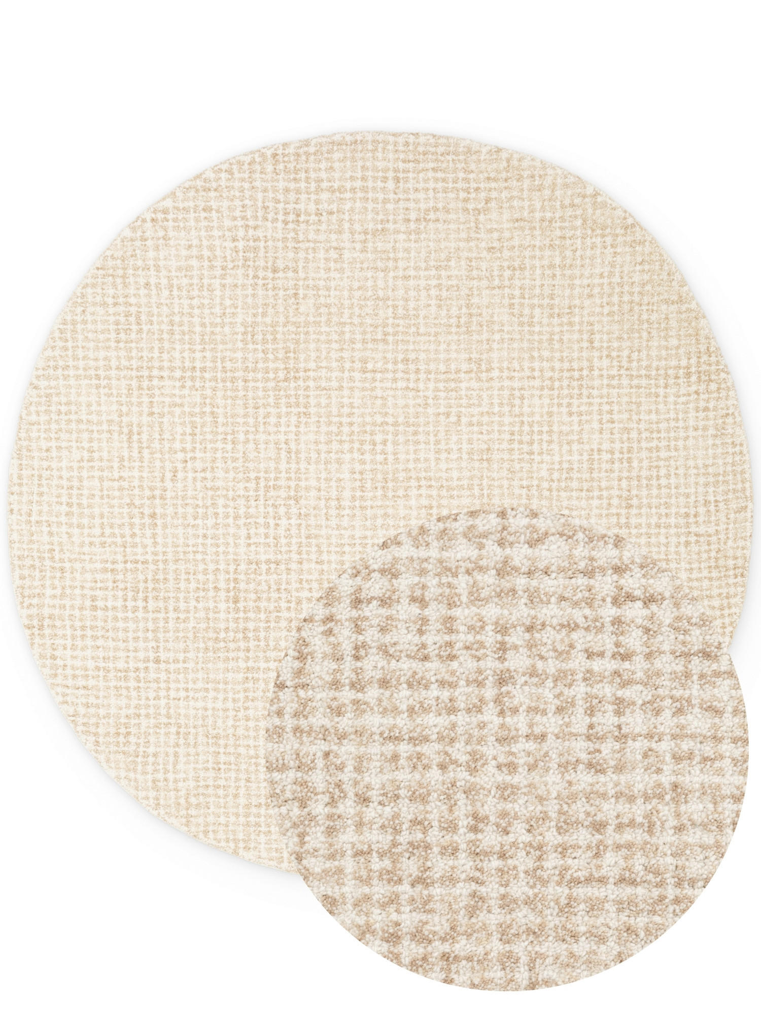 WOLLTEPPICH  Wohnzimmer 160 cm Eloise Hellbraun rund  - Hellbraun, Basics, Textil (160cm) - Hanse Home