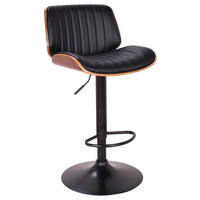 BARPALL i svart, valnötsfärgad  - valnötsfärgad/svart, Lifestyle, metall/trä (47/87-108/50cm) - Premium Living