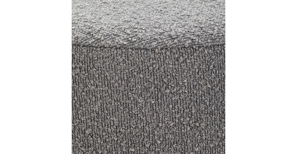 HOCKER in Metall, Textil, Holzwerkstoff Grau  - Schwarz/Grau, Trend, Holzwerkstoff/Textil (40/40/40cm) - Xora