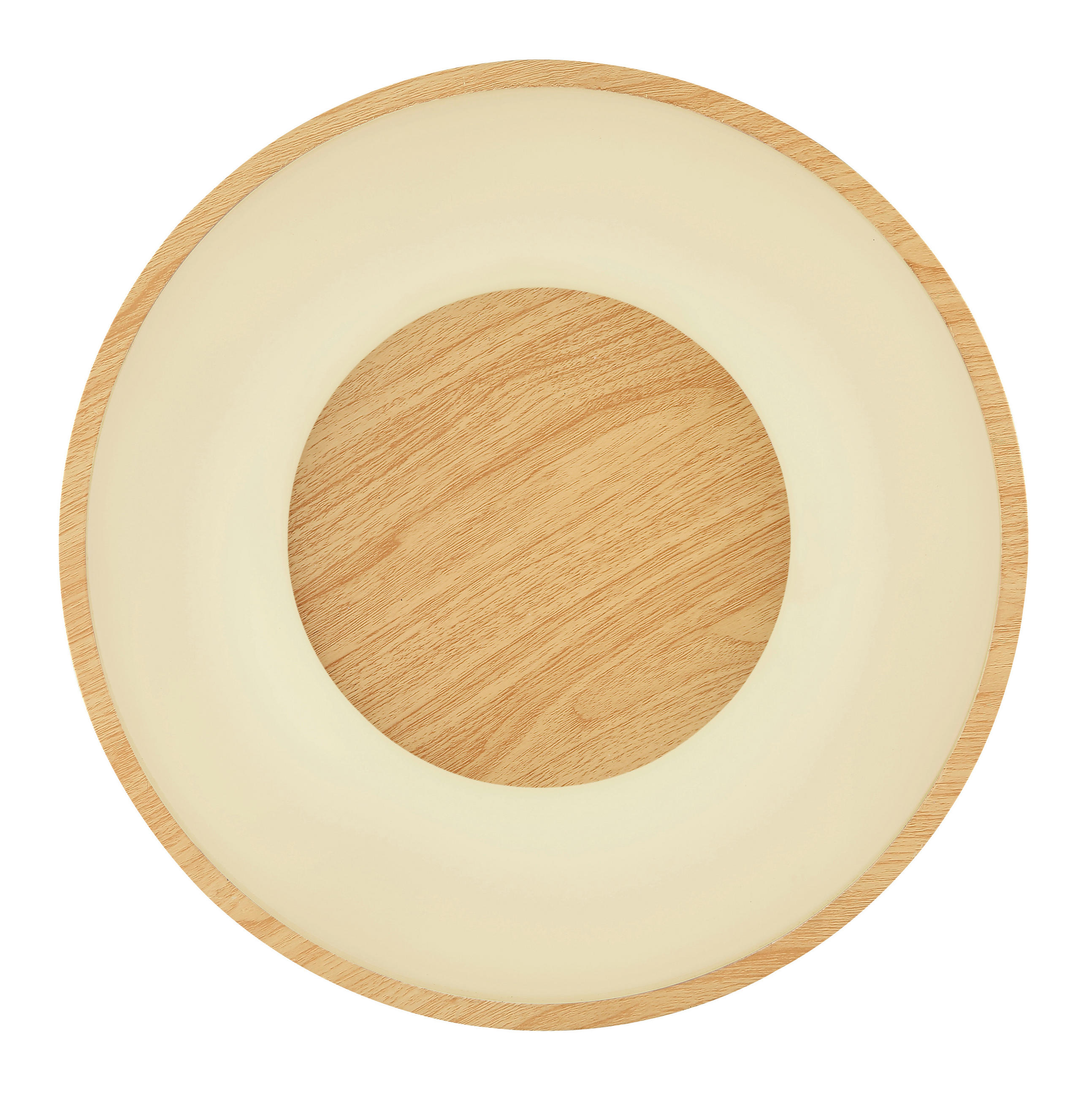 LED-DECKENLEUCHTE 40/10 cm   - Opal/Schwarz, Natur, Kunststoff/Metall (40/10cm) - Globo