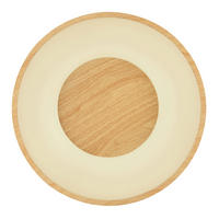 LED-DECKENLEUCHTE 40/10 cm   - Opal/Schwarz, Natur, Kunststoff/Metall (40/10cm) - Globo