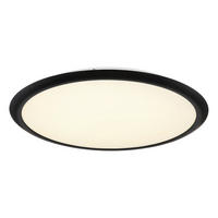 LED-DECKENLEUCHTE  50,8/5 cm    - Opal/Grau, Konventionell, Kunststoff/Metall (50,8/5cm) - Globo