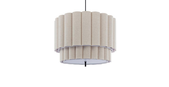 HÄNGELEUCHTE 40/120 cm  - Beige, Trend, Kunststoff/Textil (40/120cm) - Novel