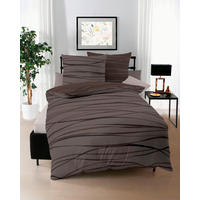 BETTWÄSCHE Motion Makosatin 155/220 cm  - Braun, Design, Textil (155/220cm) - Kaeppel