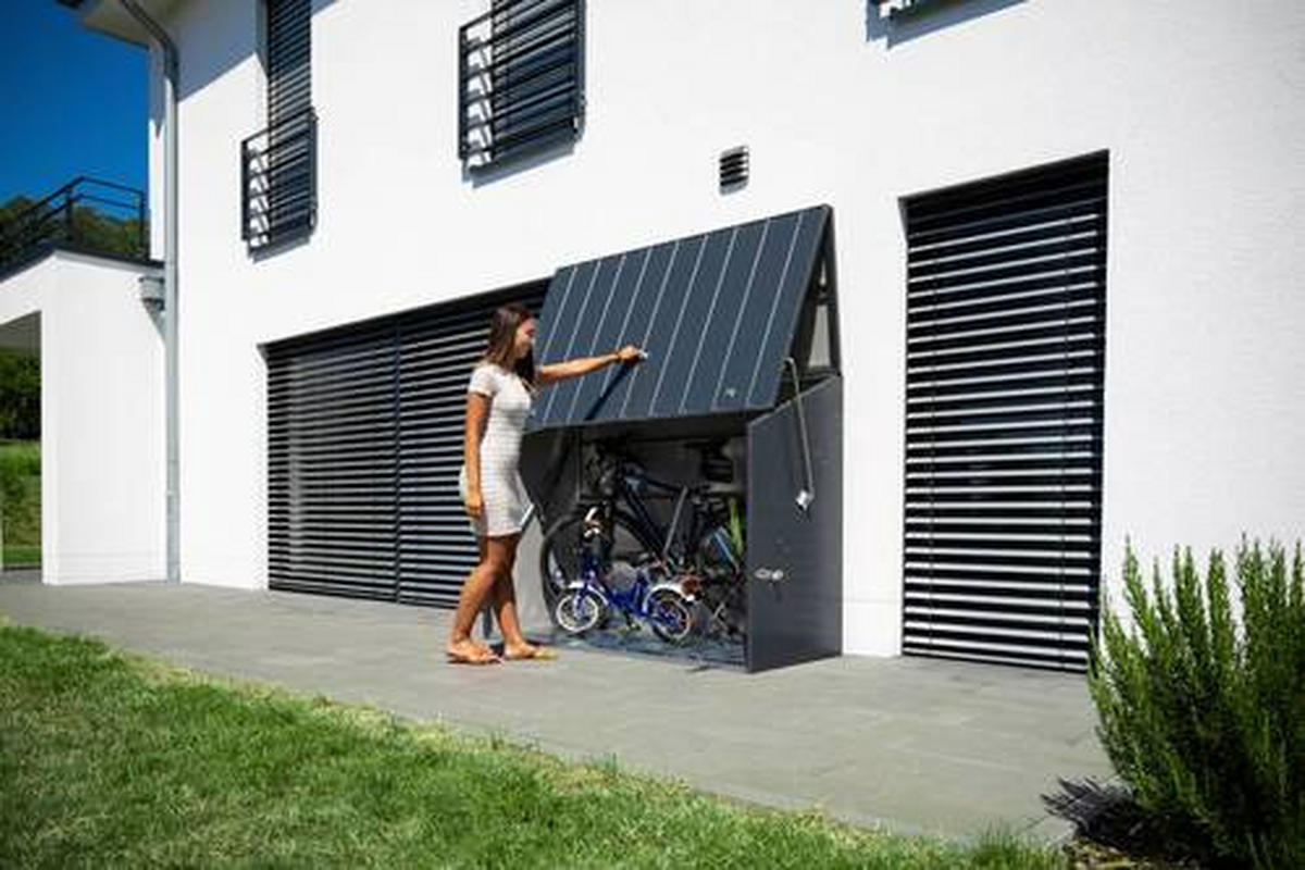 GERÄTESCHRANK 76/139/185 cm  - Anthrazit, Basics, Metall (76/139/185cm)